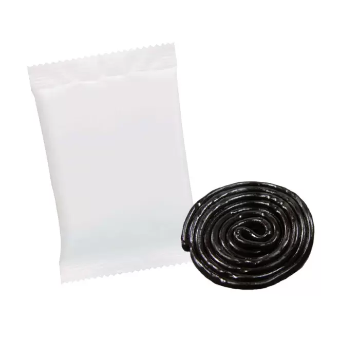 LOT 100 SACHETS PERSONNALISABLE ROULEAU ROTELLA HARIBO®  - réglisse