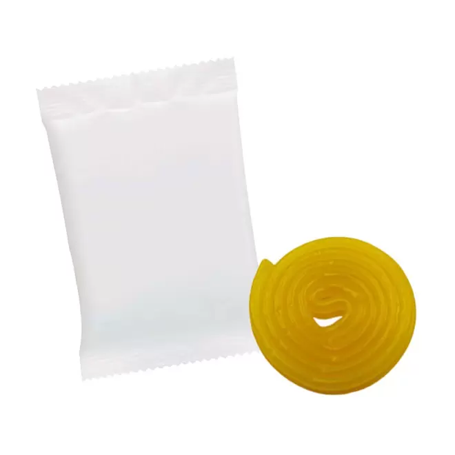 LOT 100 SACHETS PERSONNALISABLE ROULEAU ROTELLA HARIBO®  - banane