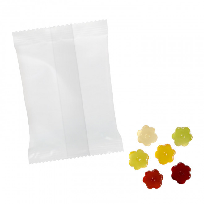 BONBONS GOMME DE FRUITS PERSONNALISABLE 'PIMPY' - fleur
