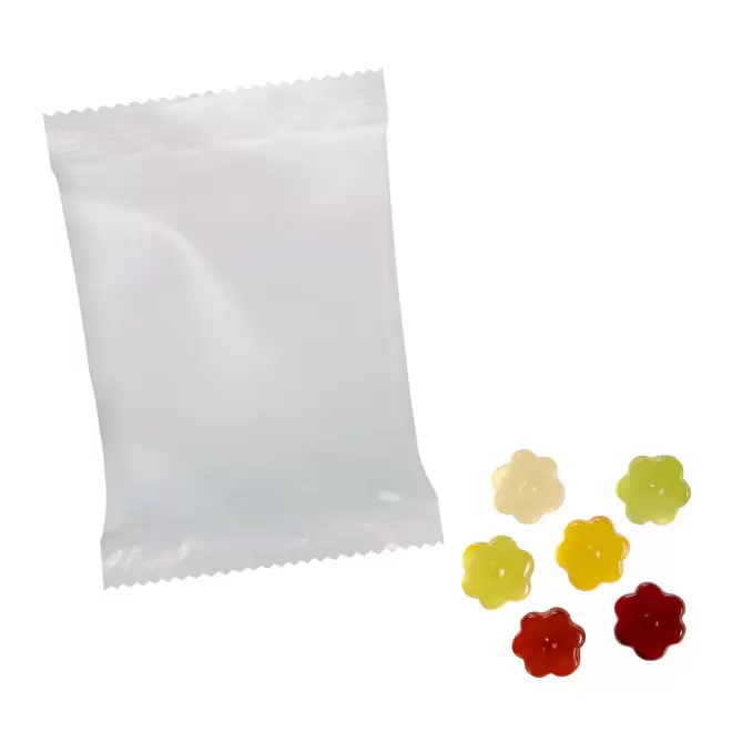BONBONS GOMME DE FRUITS PERSONNALISABLE 'PIMPY OPAQUE'  - fleur