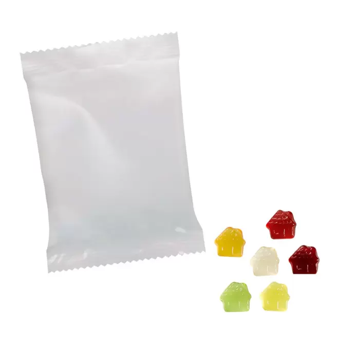 BONBONS GOMME DE FRUITS PERSONNALISABLE 'PIMPY OPAQUE'  - maison