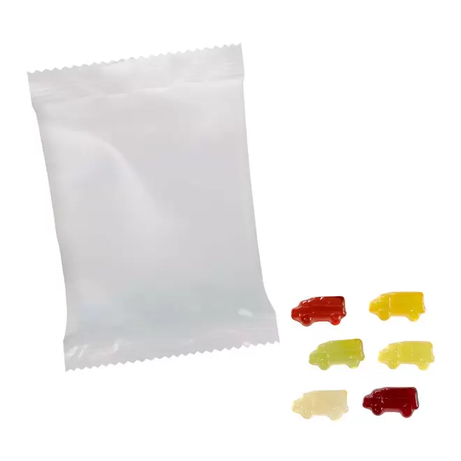 BONBONS GOMME DE FRUITS PERSONNALISABLE 'PIMPY OPAQUE'  - camion