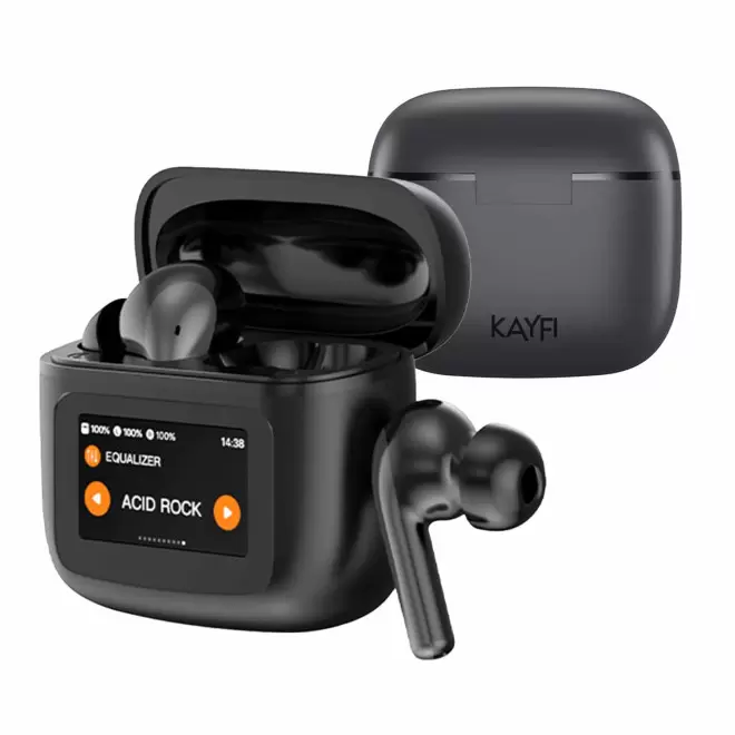 ECOUTEUR KAYFI® PERSONNALISABLE 'EKRA' - noir