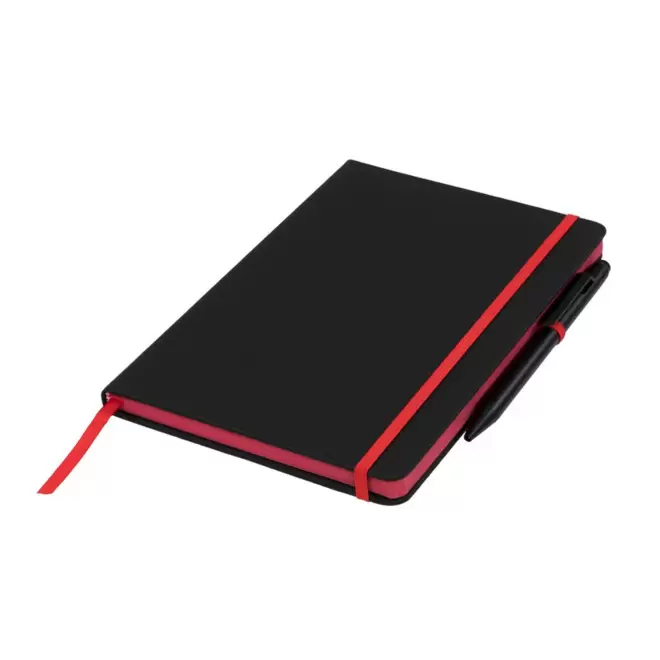 RAPIDE 4J - CARNET RIGIDE A5 PERSONNALISABLE 'LEVENTO COLOR STYLE' - rouge