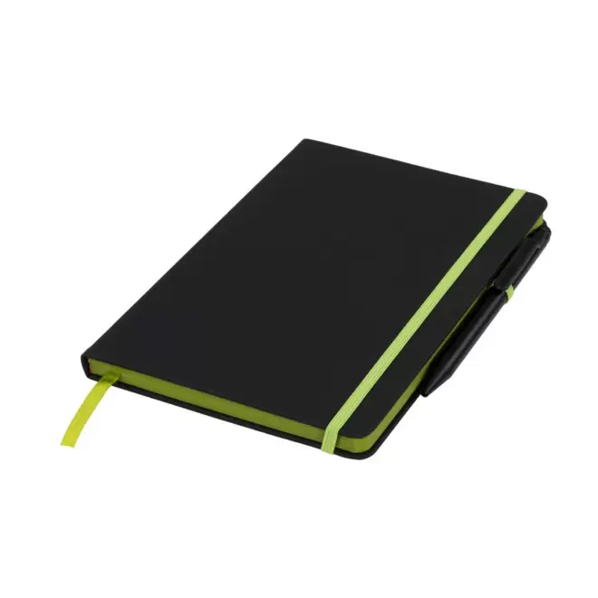 RAPIDE 4J - CARNET RIGIDE A5 PERSONNALISABLE 'LEVENTO COLOR STYLE' - citron vert