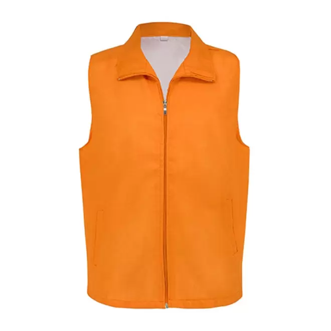 GILET TRAVAIL MIXTE PERSONNALISE 'GILTA' - orange