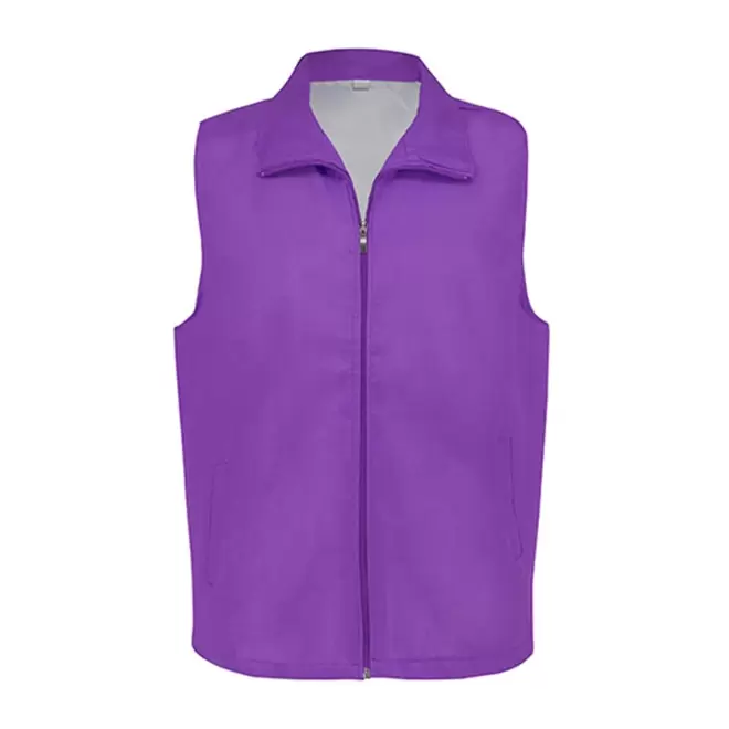 GILET TRAVAIL MIXTE PERSONNALISE 'GILTA' - violet