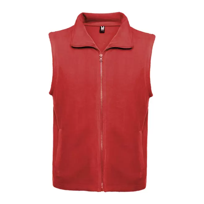 RAPIDE 4J - BODYWARMER PUBLICITAIRE POLAIRE MIXTE 'BELLAGIO' - rouge