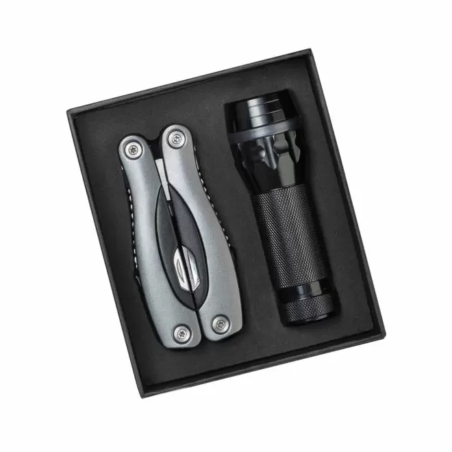 SET DE POCHE MULTIFONCTION PERSONNALISABLE 'RISORZA' - gris