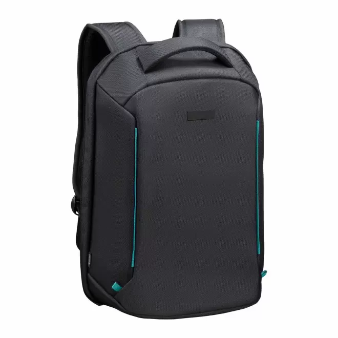 SAC A DOS PERSONNALISABLE POUR ORDINATEUR 17" 'CAMINO DESIGN' - turquoise