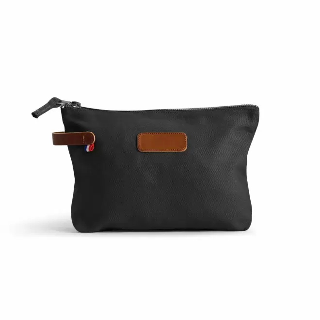 TROUSSE EN COTON BIO MIF PERSONNALISABLE 'MUSETTE' - noir