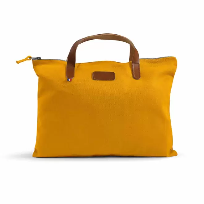 SACOCHE PERSONNALISABLE MIF EN COTON BIO 'CANCAN' - jaune