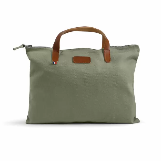 SACOCHE PERSONNALISABLE MIF EN COTON BIO 'CANCAN' - vert