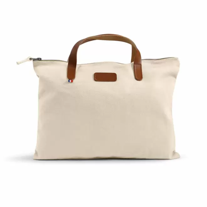 SACOCHE PERSONNALISABLE MIF EN COTON BIO 'CANCAN' - naturel