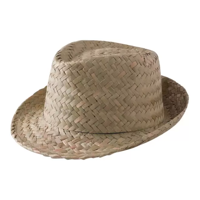 CHAPEAU DE PAILLE PUBLICITAIRE 'BRAZ' - paille foncée