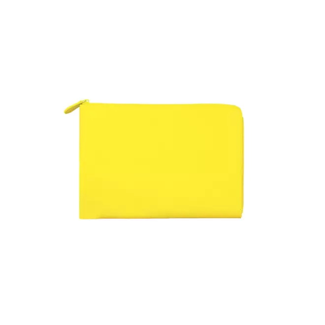 POCHETTE PERSONNALISÉE POUR TABLETTE EN CUIR 'DUIR' - jaune
