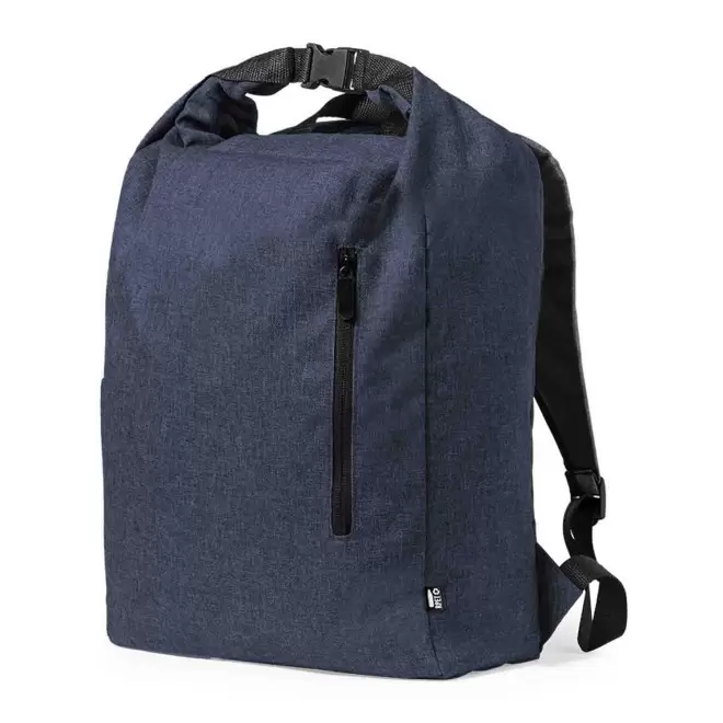 SAC A DOS PERSONNALISABLE ROLL TOP 'PAKAL' - bleu marine
