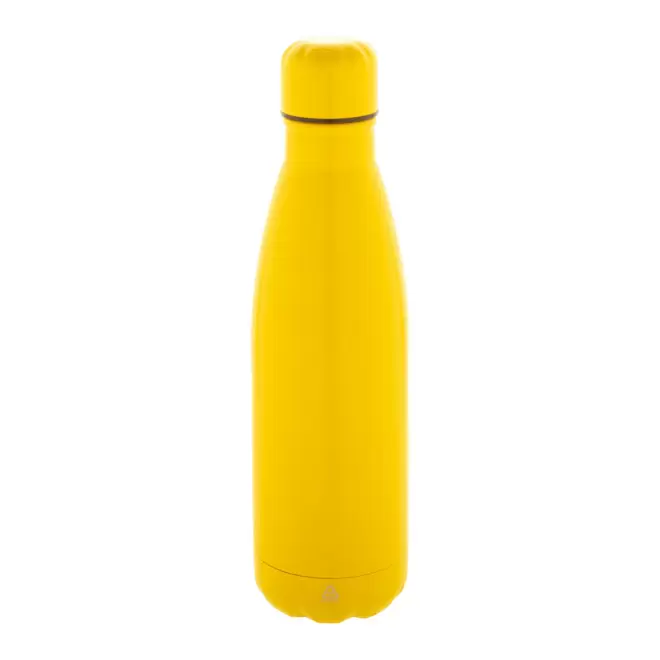 BOUTEILLE ACIER 790 ML PERSONNALISABLE 'BROUDO RECYCLE' - jaune