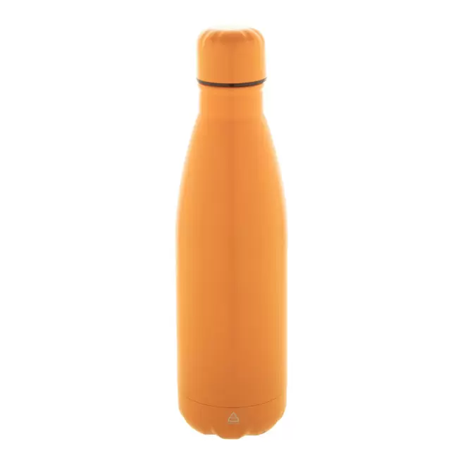 BOUTEILLE ACIER 790 ML PERSONNALISABLE 'BROUDO RECYCLE' - orange