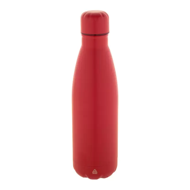 BOUTEILLE ACIER 790 ML PERSONNALISABLE 'BROUDO RECYCLE' - rouge