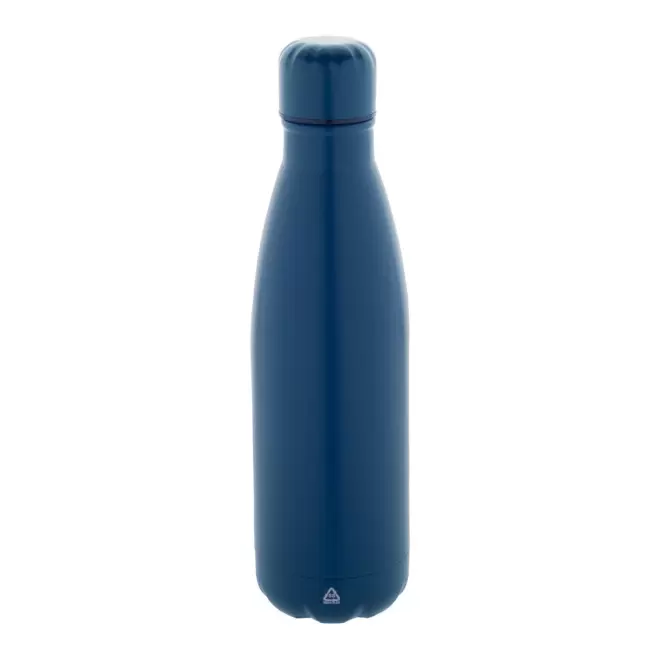 BOUTEILLE ACIER 790 ML PERSONNALISABLE 'BROUDO RECYCLE' - bleu foncé