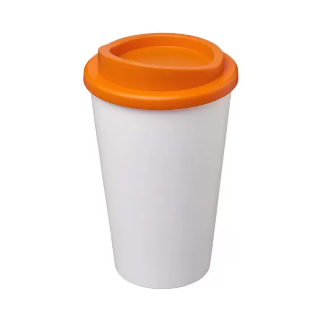 GOBELET ISOTHERME PERSONNALISABLE AMERICANO® 'IBON' - orange/blanc