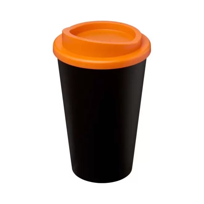 GOBELET ISOTHERME PERSONNALISABLE AMERICANO® 'IBON' - orange/noir