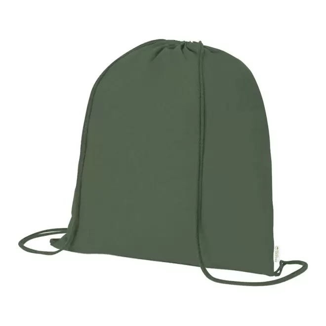 SAC A DOS PERSONNALISABLE CORDELETTES 'RHIDA BIO COULEURS' - vert