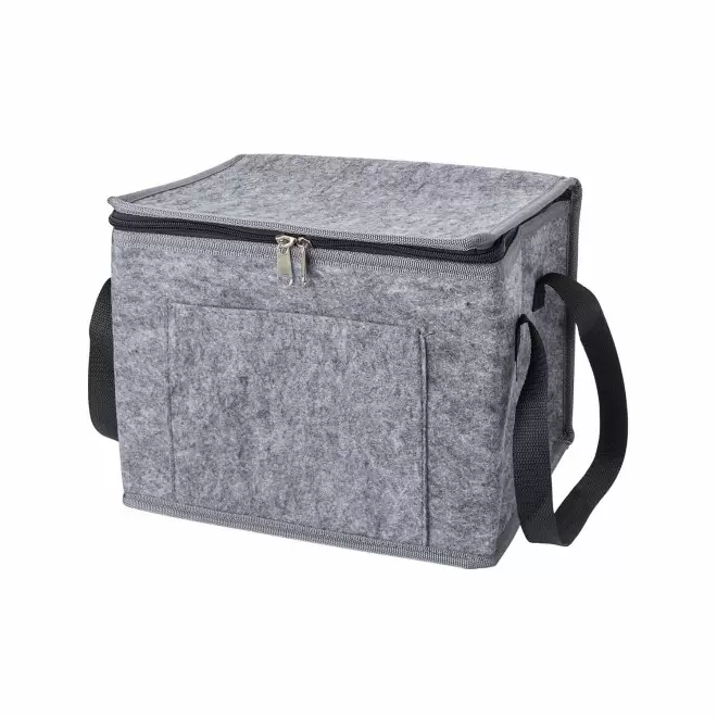 SAC ISOTHERME PERSONNALISABLE EN FEUTRE RPET 'KUBSO' - gris