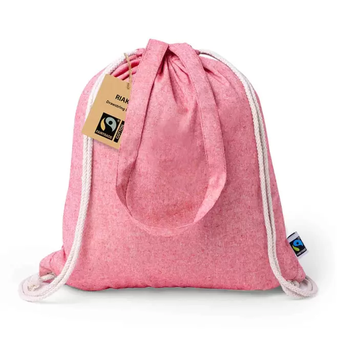 SAC A DOS PERSONNALISABLE  'IPORA FAIRTRADE' - rouge