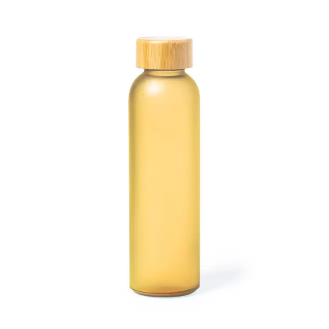 BOUTEILLE EN VERRE PERSONNALISABLE 500 ML 'LODO COLOR' - jaune