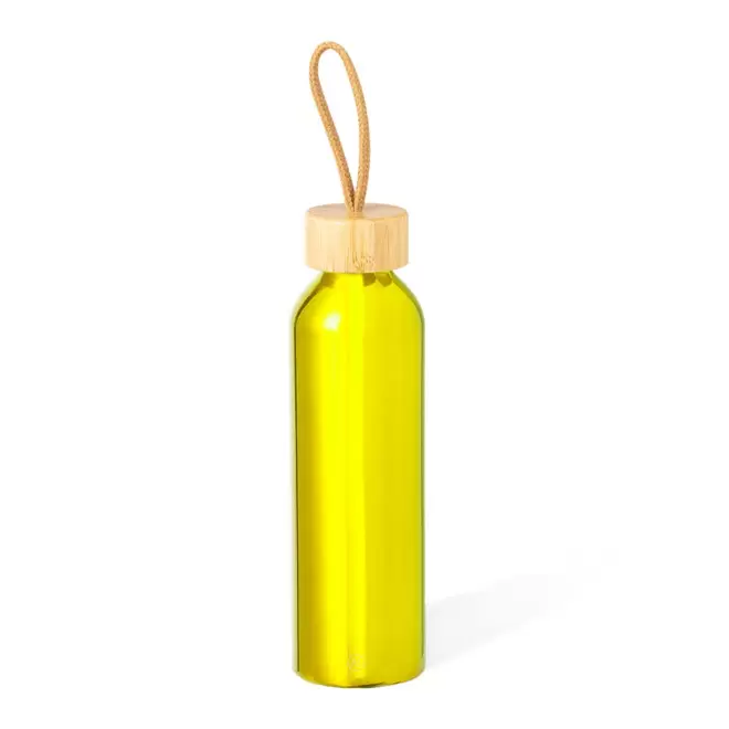 GOURDE PERSONNALISABLE EN ALUMINIUM RECYCLE 'CULOA' - jaune