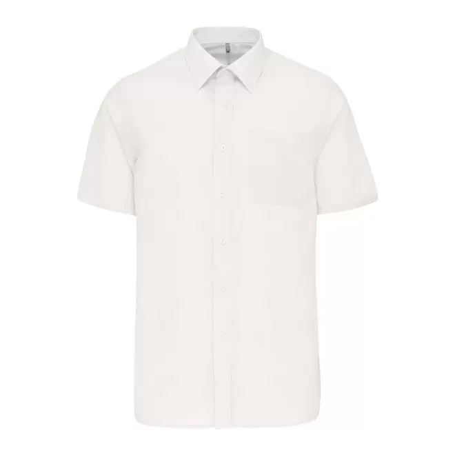 CHEMISE MANCHES COURTES PUBLICITAIRE HOMME 'KARIBAN' - blanc