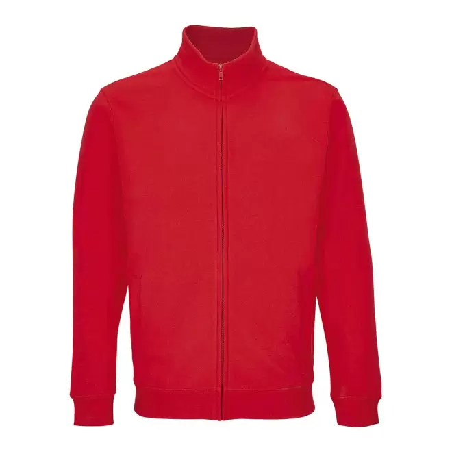 SWEAT ZIPPE PERSONNALISABLE MIXTE 'COOPER' - rouge