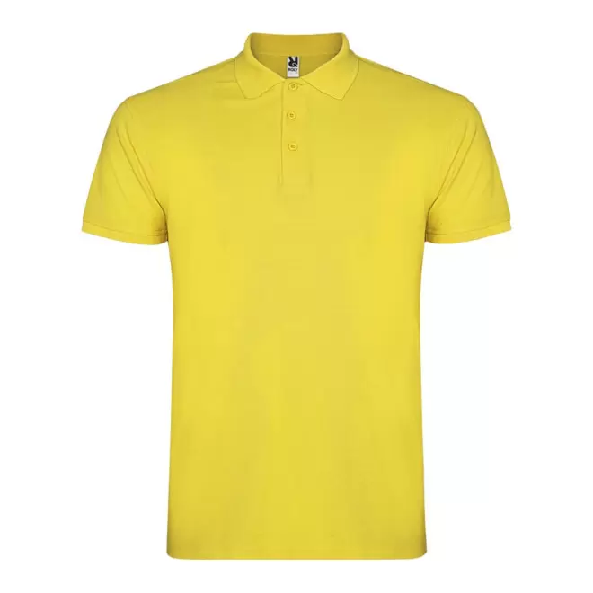 RAPIDE 4J - POLO PERSONNALISABLE MC HOMME 'STARLO' - jaune