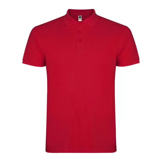 RAPIDE 4J - POLO PERSONNALISABLE MC HOMME 'STARLO' - rouge