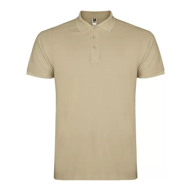 RAPIDE 4J - POLO PERSONNALISABLE MC HOMME 'STARLO' - sable