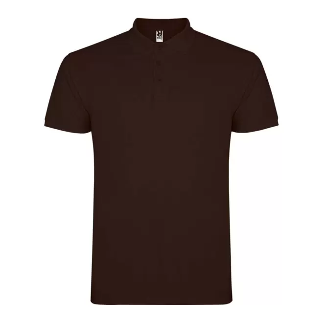 RAPIDE 4J - POLO PERSONNALISABLE MC HOMME 'STARLO' - chocolat