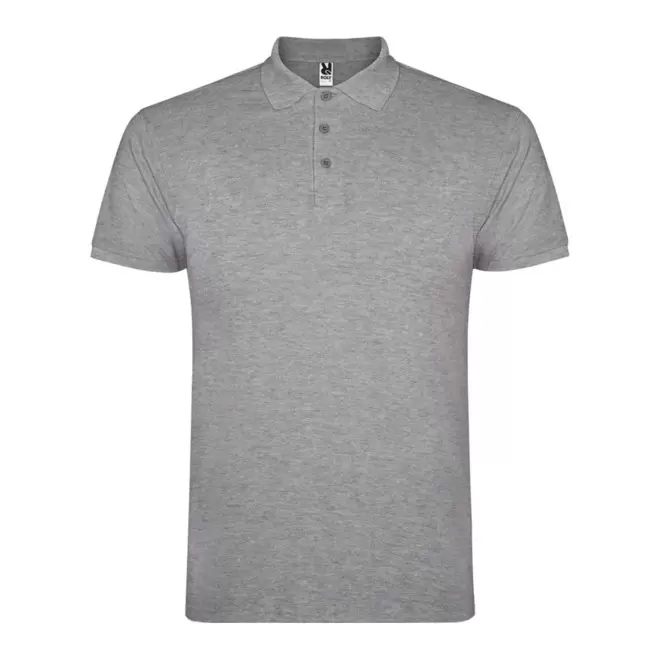 RAPIDE 4J - POLO PERSONNALISABLE MC HOMME 'STARLO' - gris chiné