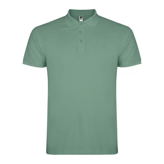 RAPIDE 4J - POLO PERSONNALISABLE MC HOMME 'STARLO' - vert menthe
