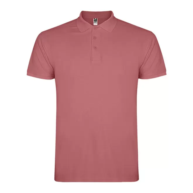 RAPIDE 4J - POLO PERSONNALISABLE MC HOMME 'STARLO' - vieux rose