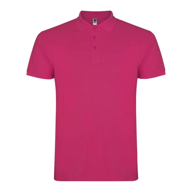 RAPIDE 4J - POLO PERSONNALISABLE MC HOMME 'STARLO' - fuchsia