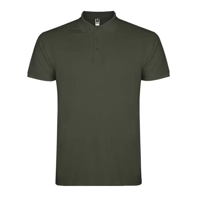 RAPIDE 4J - POLO PERSONNALISABLE MC HOMME 'STARLO' - vert kaki