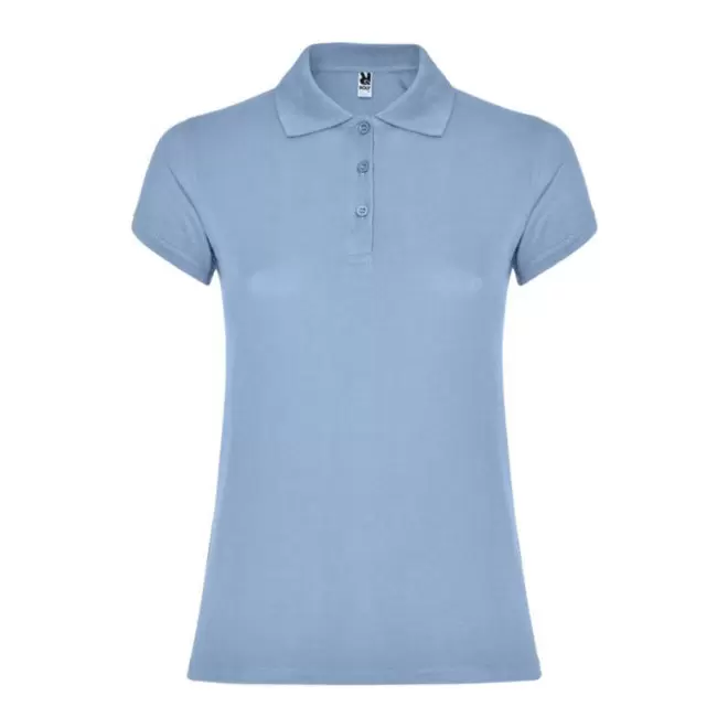 RAPIDE 4J - POLO PERSONNALISABLE MC FEMME 'STARLO' - bleu ciel