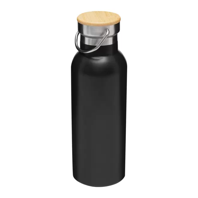 BOUTEILLE ISOTHERME PERSONNALISABLE 500 ML 'HOLLY MATE' - noir