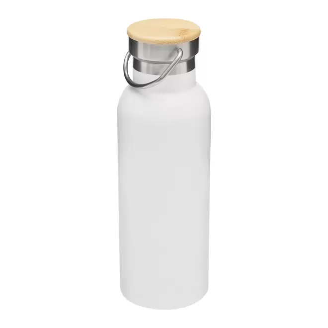 BOUTEILLE ISOTHERME PERSONNALISABLE 500 ML 'HOLLY MATE' - blanc