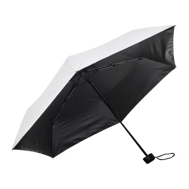 PARAPLUIE ANTI-UV PERSONNALISABLE 'OMBRELLO' - blanc/noir