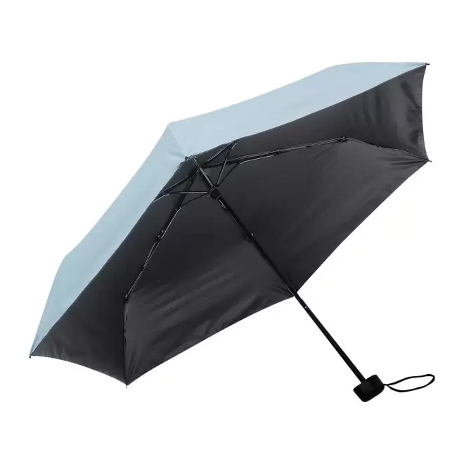 PARAPLUIE ANTI-UV PERSONNALISABLE 'OMBRELLO' - bleu clair/noir