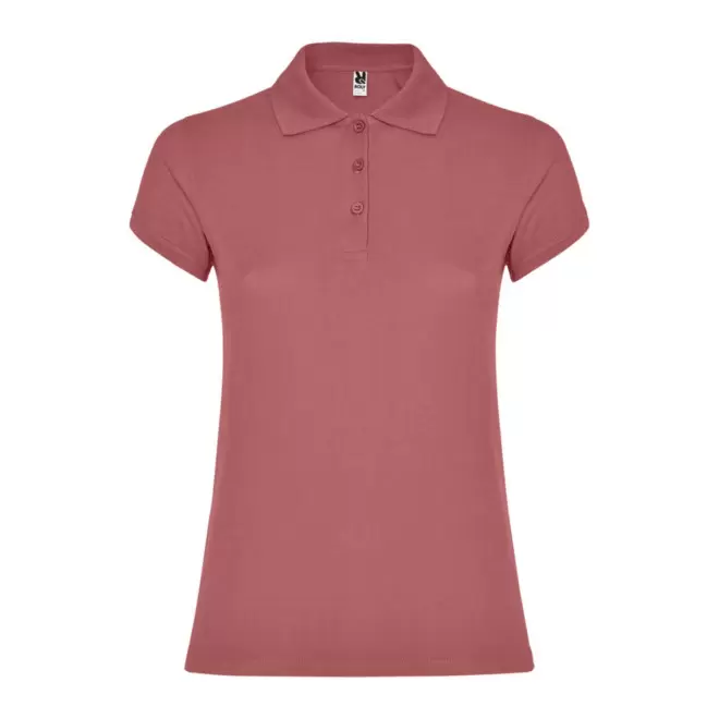 RAPIDE 4J - POLO PERSONNALISABLE MC FEMME 'STARLO' - vieux rose