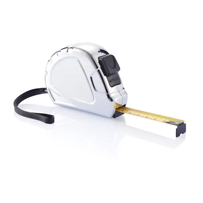 METRE RUBAN PUBLICITAIRE 3M OU 5M 'ATLAS' - argenté